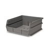 Triton Products 55 lb Hang & Stack Storage Bin, Polypropylene, 11  in W, 5 in H, Gray 3-235GR